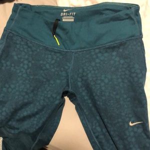 Beautifully Teal Capri Nike Leggings